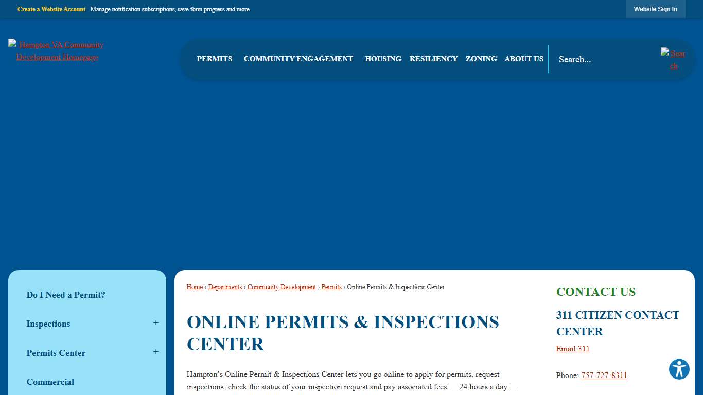 Online Permits & Inspections Center Hampton, VA - Official Website